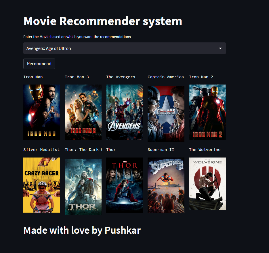 Movie Recommender System